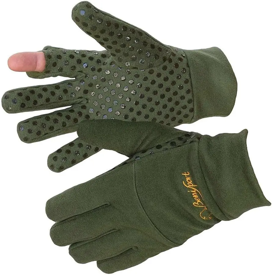 Benisport Guantes finos antideslizantes — Verde / caqui · S