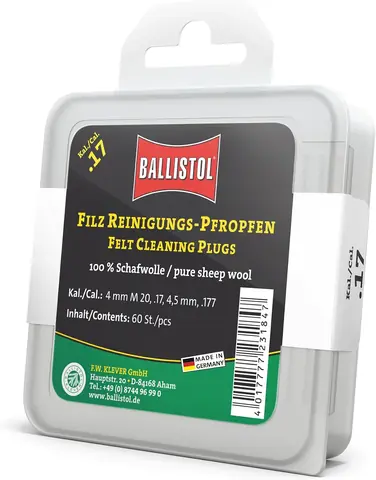 Fotografía del producto: Ballistol Tapones de limpieza de fieltro: Referencia 23184