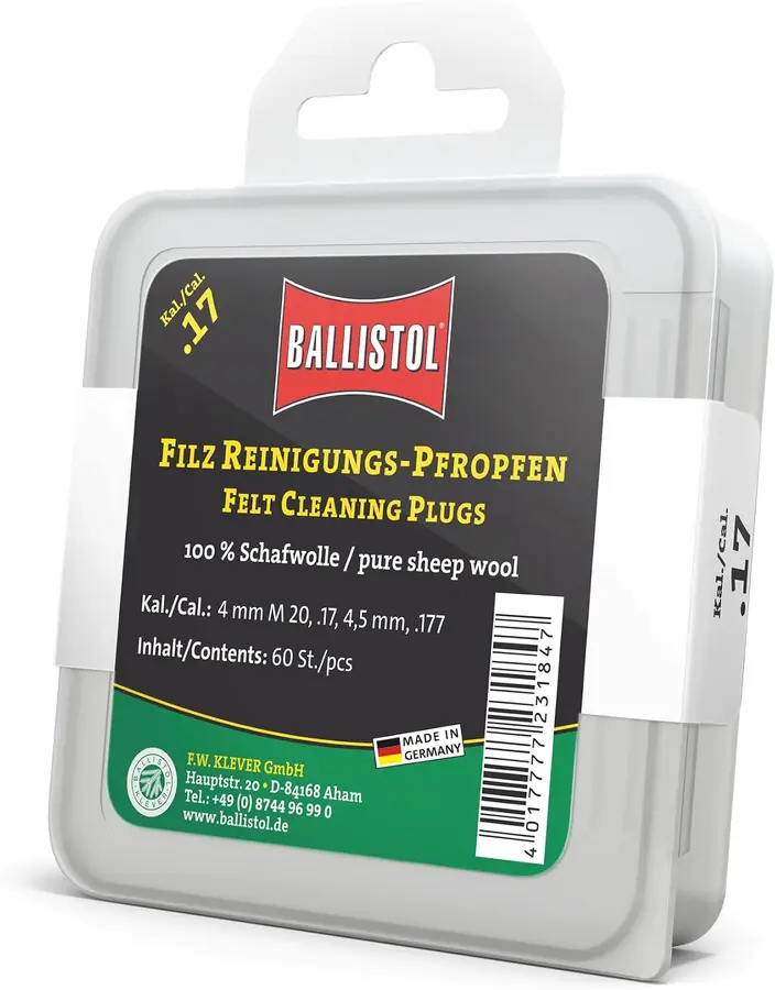 Ballistol Tapones de limpieza de fieltro — Referencia 23184