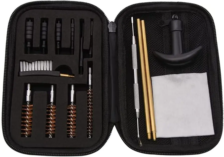 Tiardey Kit de limpieza compacto — .22 / .357 / .38