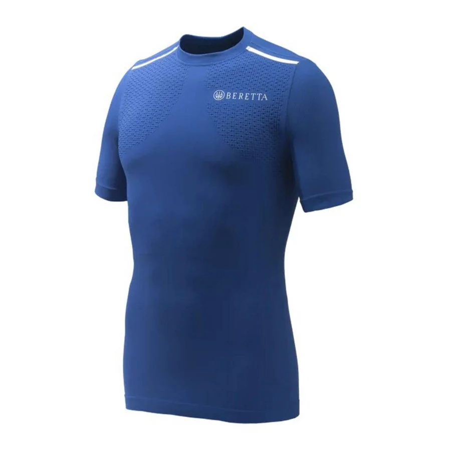 Beretta Flash Seamless Underwear SS — Blue Navy & Blue Beretta