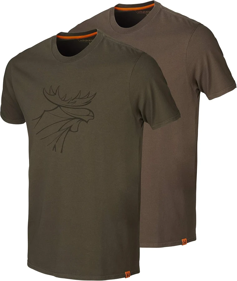 Härkila Graphic T-Shirt pack de 2 — Marrón · fotografía de gama