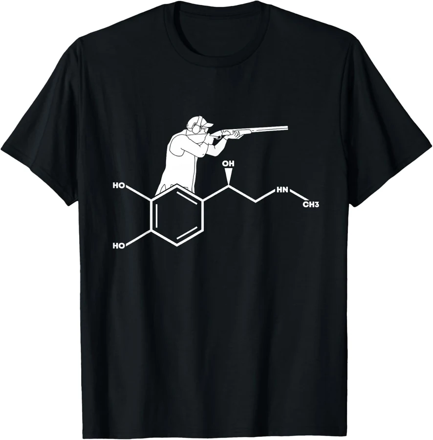 Aventura química Camiseta fórmula de adrenalina — Negro