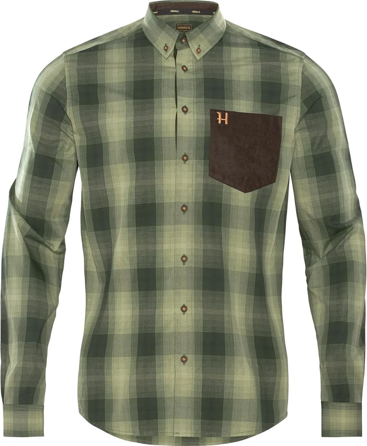 Härkila Akkan Shirt — Willow Green / Shadow Brown