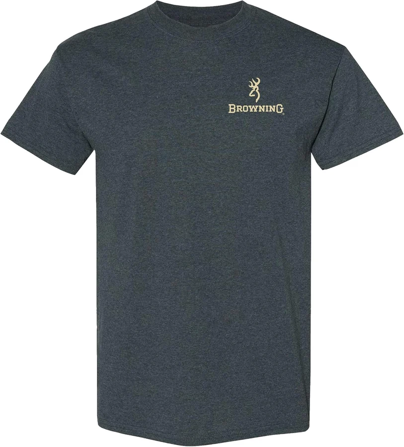 Browning Buckmark Graphic Short Sleeve — JM Browning Hunt · Dark Heather