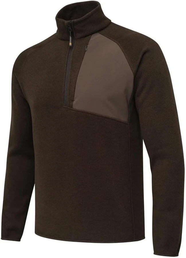 Beretta Abisko Half Zip Fleece — Brown Bark