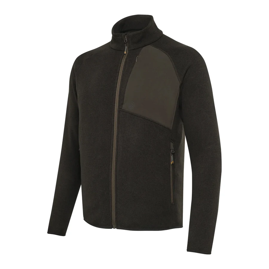Beretta Abisko Full Zip Fleece — Brown · fotografía Brown Bark