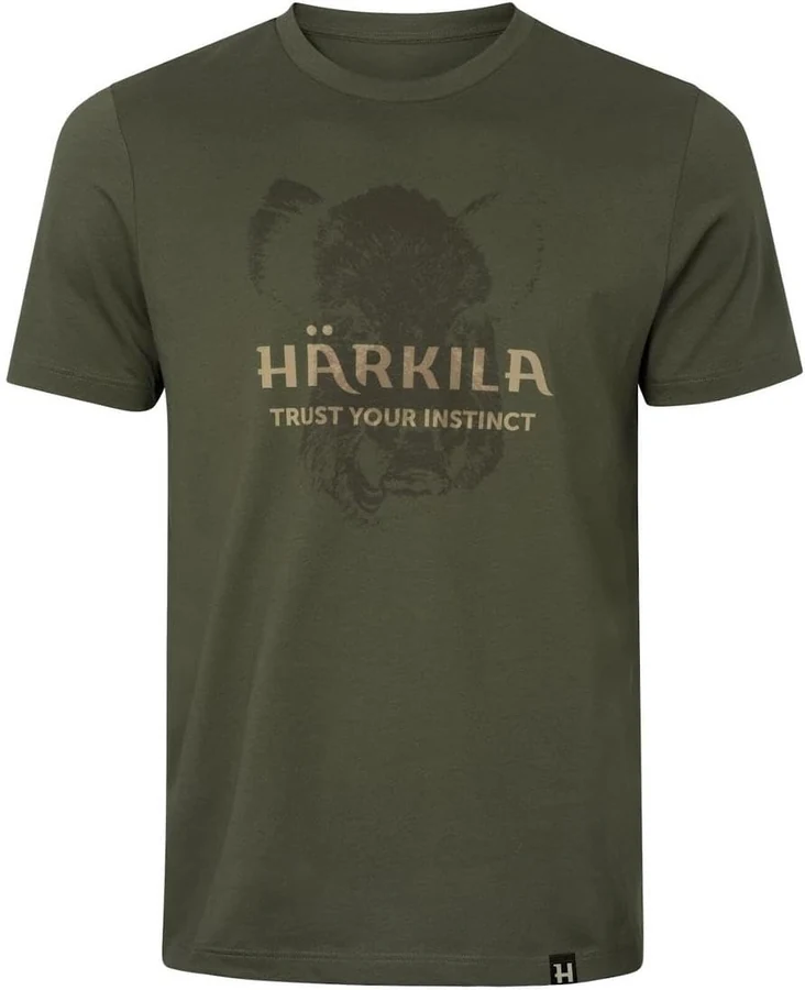 Härkila Wildboar Logo T-Shirt — Forest Night