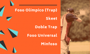 skeet, foso olimpico, minifoso, trap, foso universal, doble trap